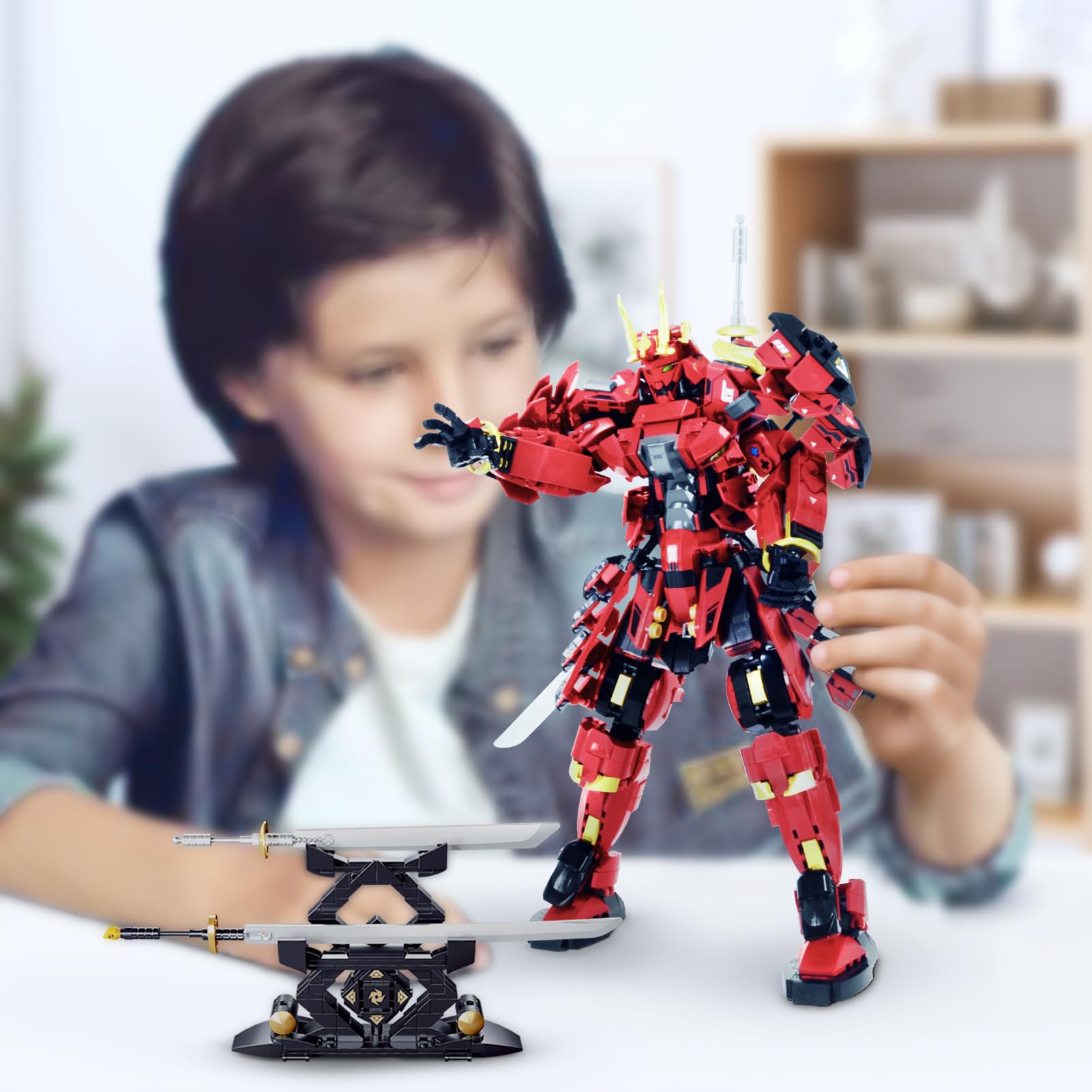 Armored Titan Ninja Mech Model Building Toy Set, Super Hero Series