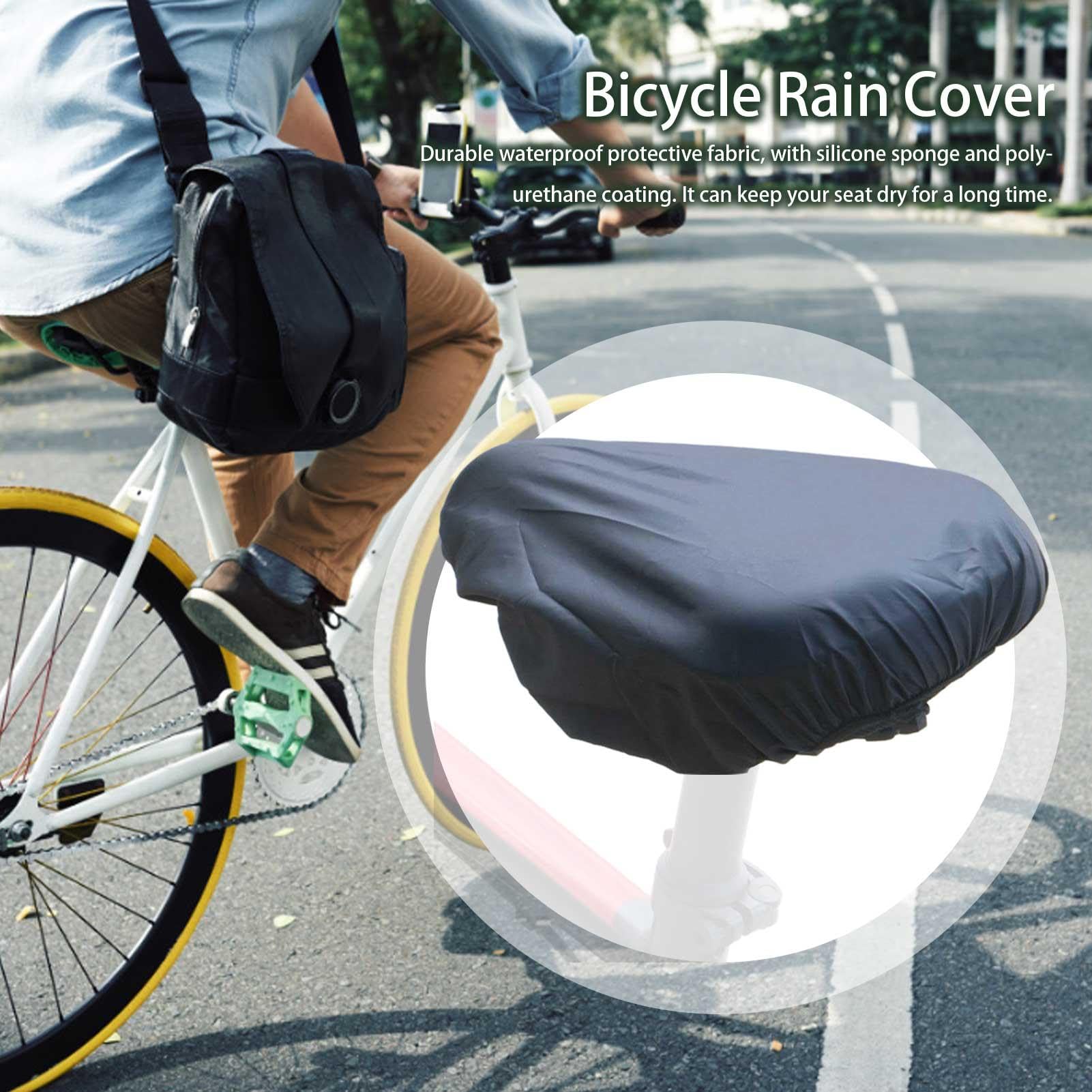 Funda de asiento impermeable para bicicleta - Funda de asiento impermeable para bicicleta | Escudo protector para cubierta impermeable para silla de bicicleta impermeable, funda de asiento para