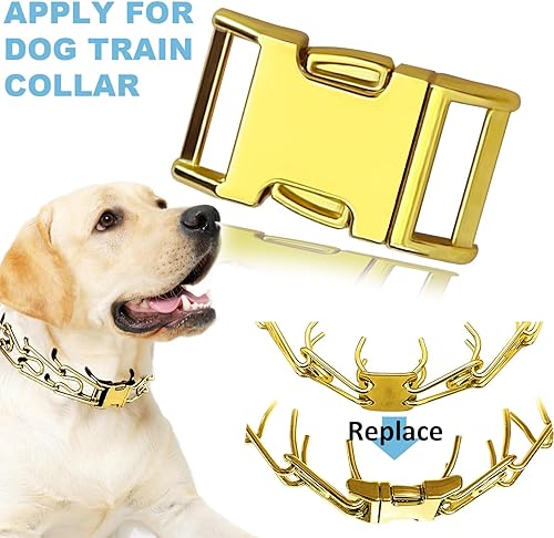Miniatura 3 de Dog Collar Buckle, Fastener Stainless Steel Buckle for Small Medium Large Dogs Collar Steel Chrome Plated
