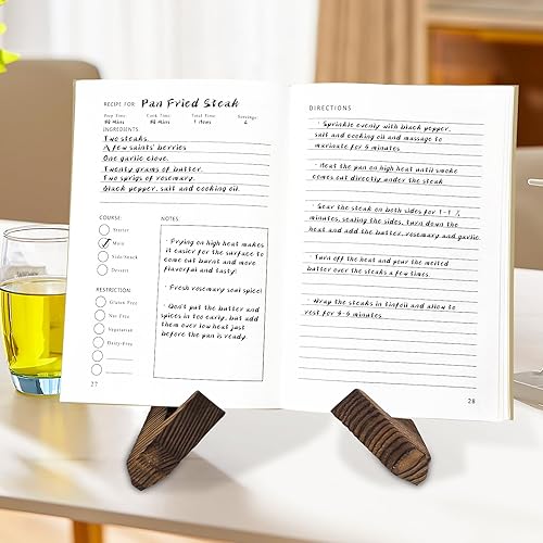 Miniatura 3 de Libro de recetas en blanco de tapa dura, libro de recetas en blanco perfecto para escribir en tus propias recetas, cuaderno de recetas de 103