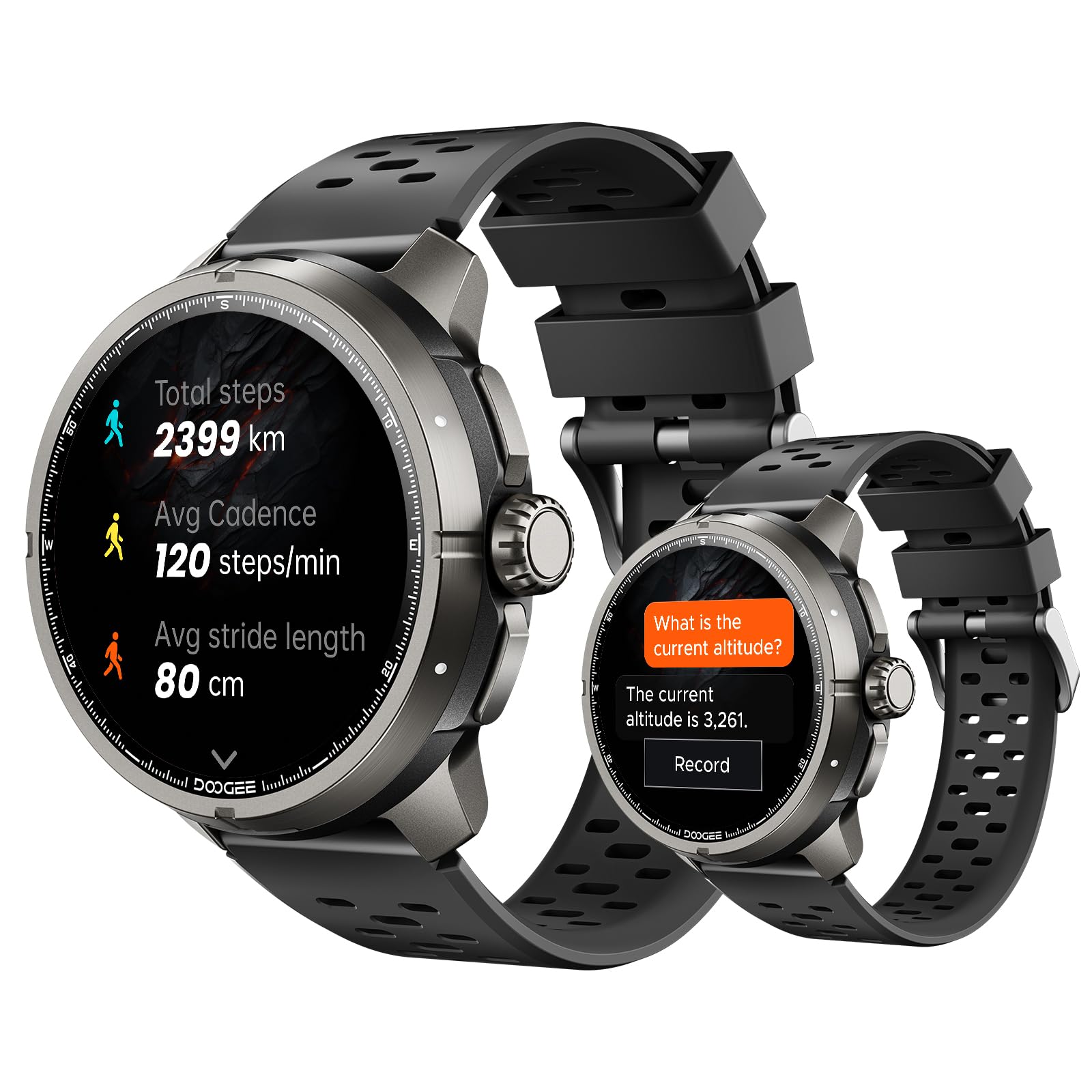 Anymoving M1 Pro Montre Connectée Homme, Écran AMOLED 1,5", GPS Double Bande, 170+ Modes Sportifs, Autonomie 15 Jours, Assistant Vocal IA, Étanche 5ATM, Montre Sport pour l'Extérieur
