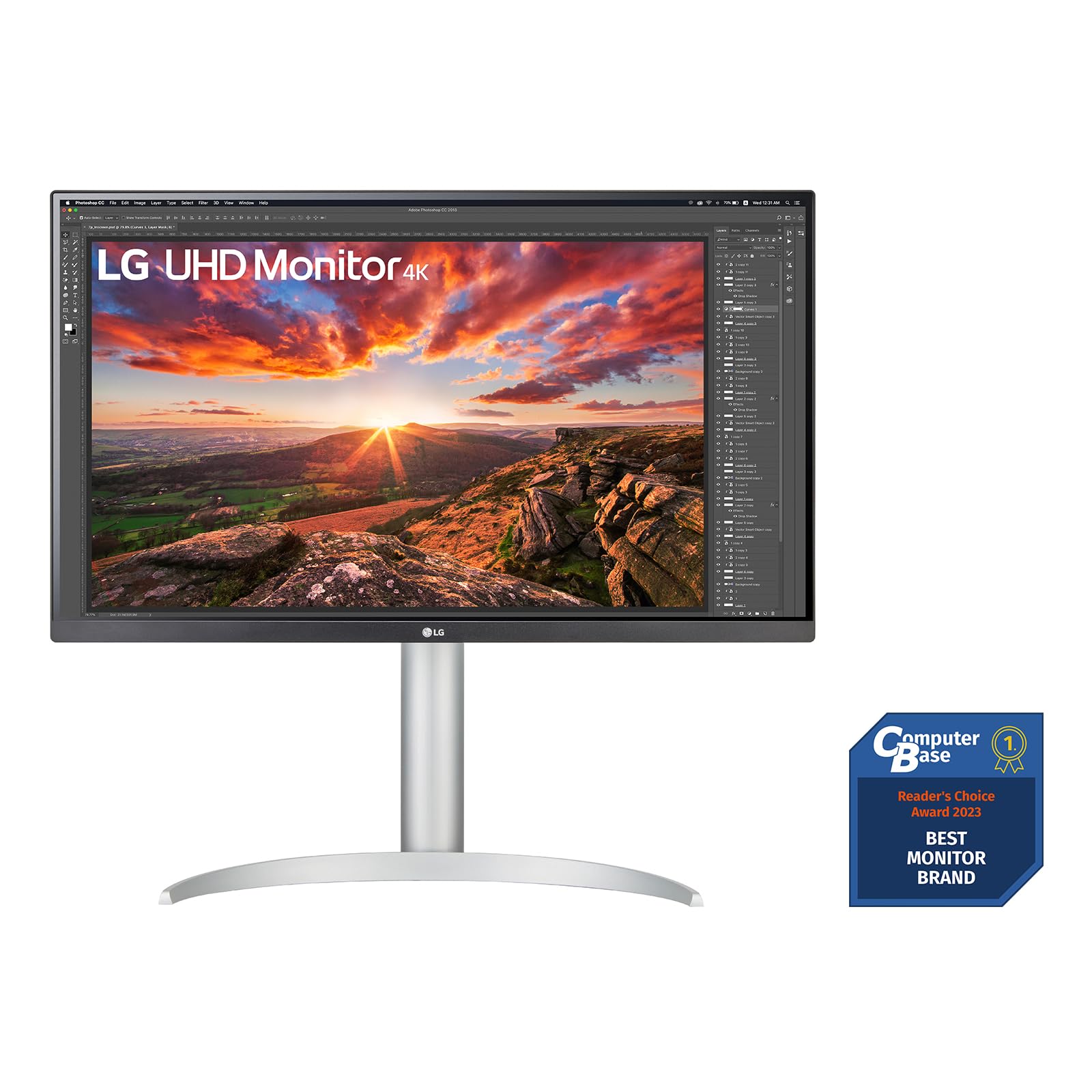 LG 27 Pollici LCD Monitor White - Dettaglio