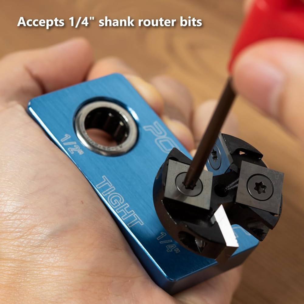 Amazon.co.jp: POWERTEC 71974 磁気ルータービットバイス 1/4