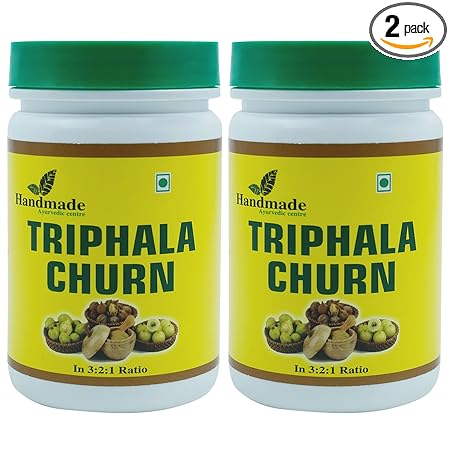 Handmade Ayurvedic Centre Triphala Churna 400g | 1:2:3 Ratio Powder of Harad, Baheda & Amla | Pack of 200g x 2 (???????)