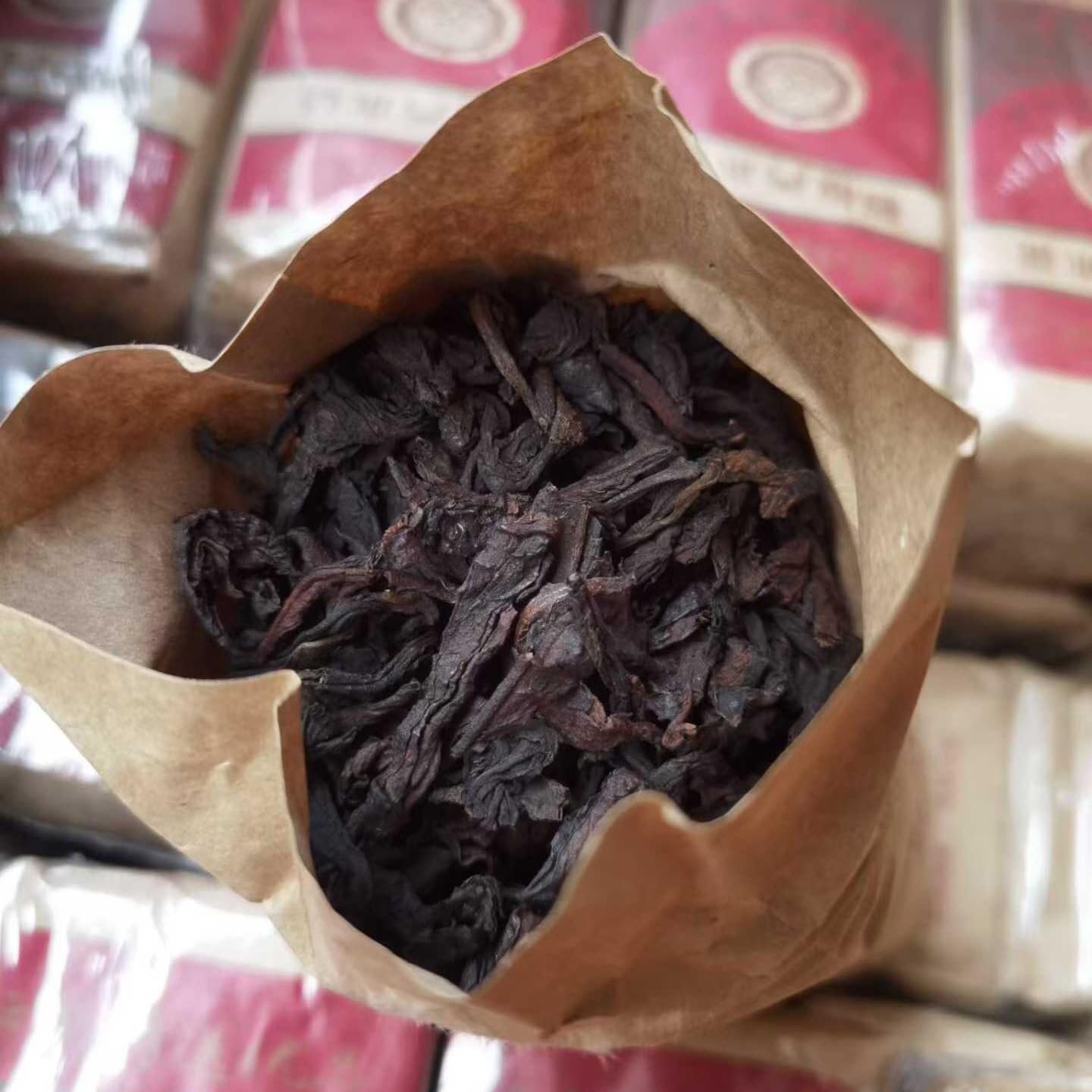 1995 Kunming Foreign Trade Yiwu Wild Arbor Ripe Pu-Erh Loose Tea Aged 300g