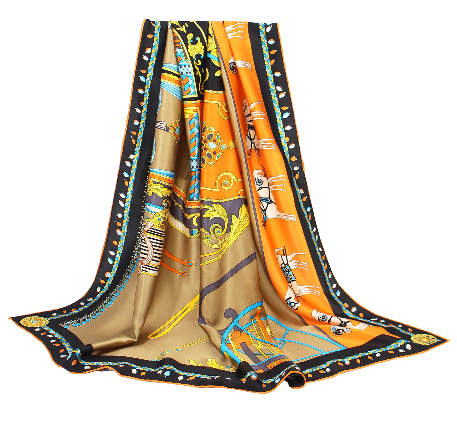 ANDANTINOSchal aus 100% reiner Maulbeerseide, 109,2 cm, gro, quadratisch, leicht, Kopftuch und Schal, fr Damen, mit Geschenkverpackung