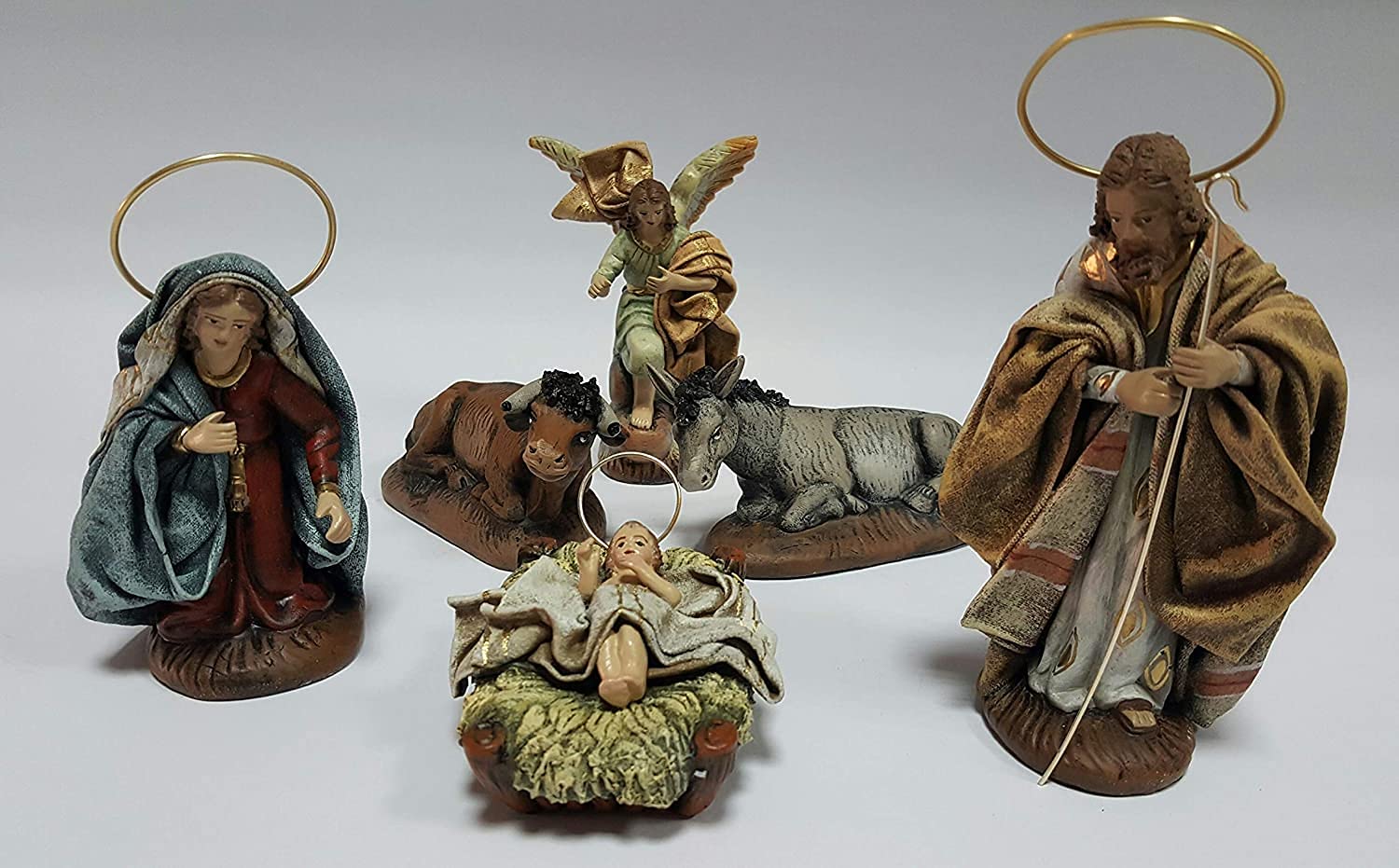 Arte Pesebre - Nacimiento en Barro lienzado, para Figuras de 12 cm