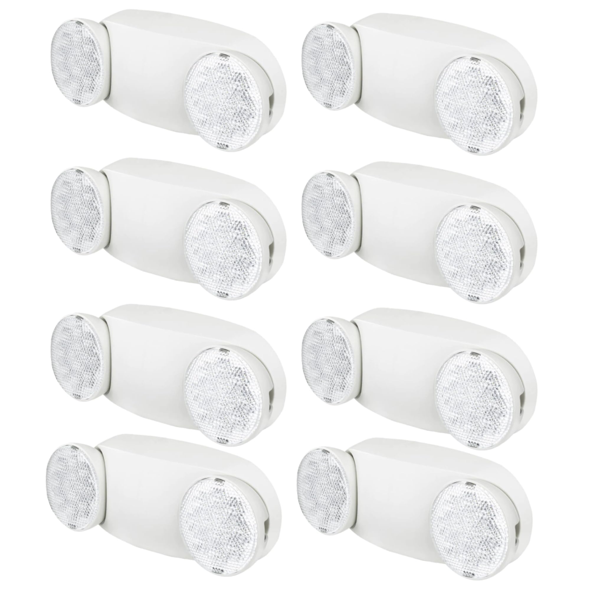 KASTLITE LED Emergency Lights - Commercial Emergency Lights for Power Outages - Adjustable 2-Head Flood Lamps - Fire