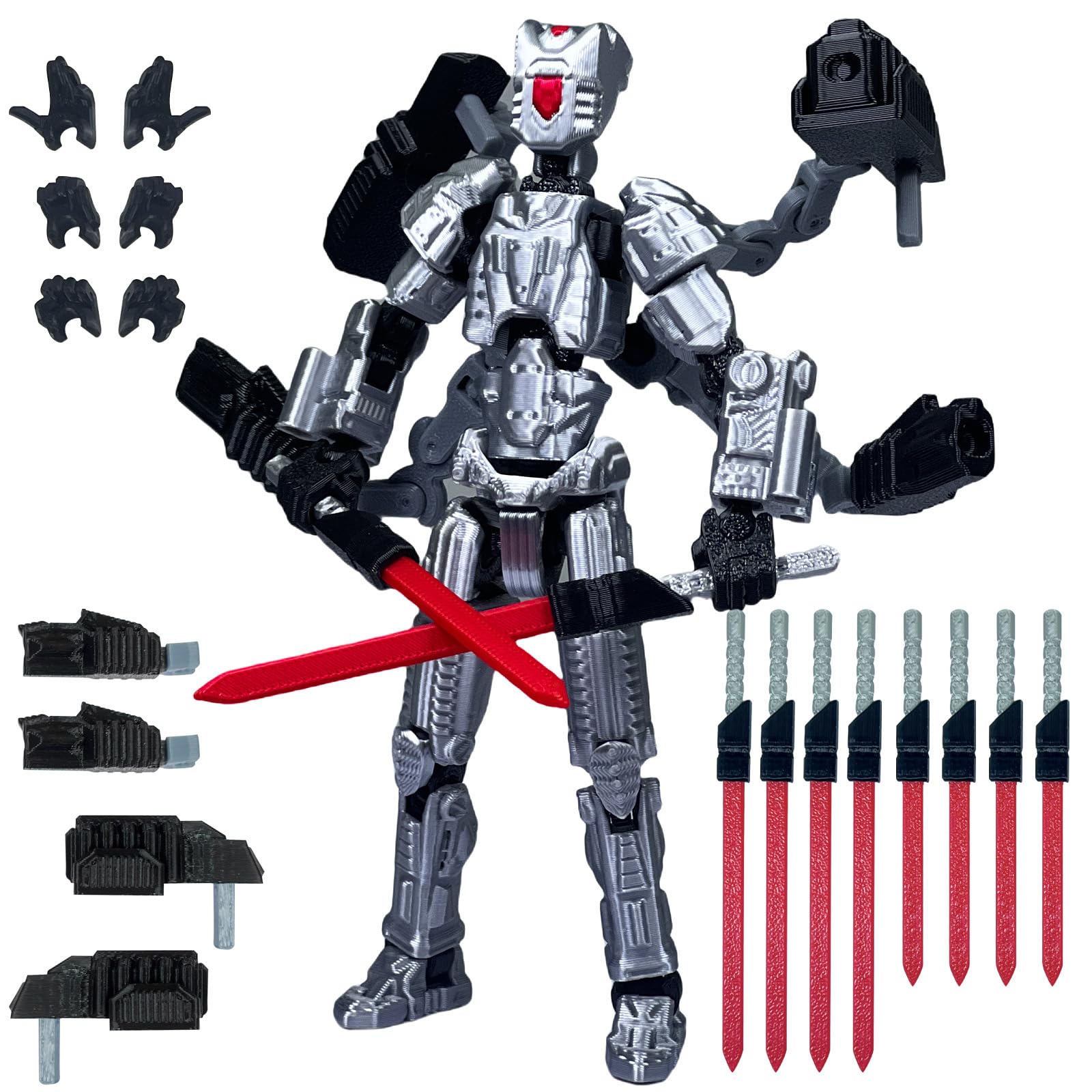 PkghoKids Assembly Completed T13 Action Figure，T13 mision 13 figuras originales 3D Printed Toys Nova 13Action Figures Desktop Decorations for Game