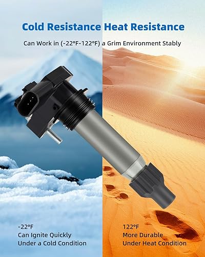 Miniatura 4 de ECCPP UF569 6 bobinas de encendido con 6 bujías de iridio para Chevrolet para Cadillac Malibu 3.6L y CTS 3.0L UF-569 33400-78J01 33400-78J02