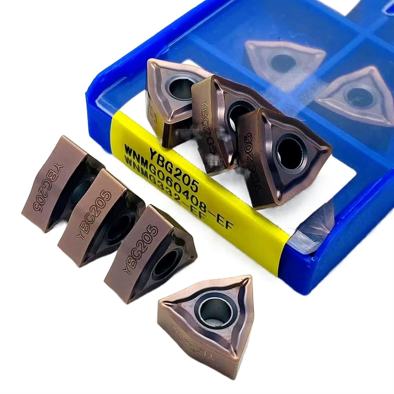 Indexable Carbide Lathe Tool 10PCS WNMG060408 EF YBG205 Original Carbide Insert Machining Stainless Steel