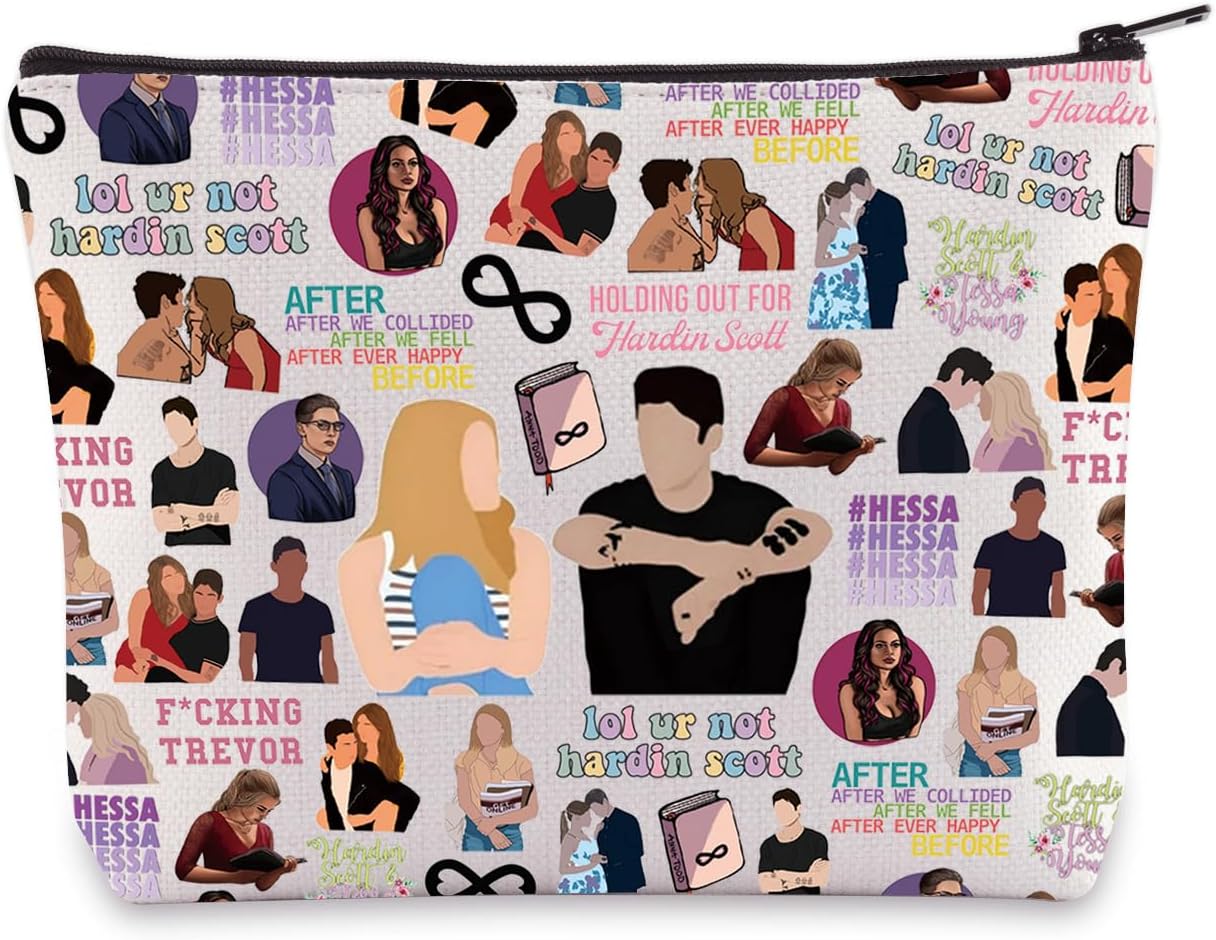 BWWKTOP After Hardin Cosmetic Makeup Bag Tessa And Hardin Fans Inspired Gifts After We Collided Hardin Zipper Travel Bag (LOL UR)