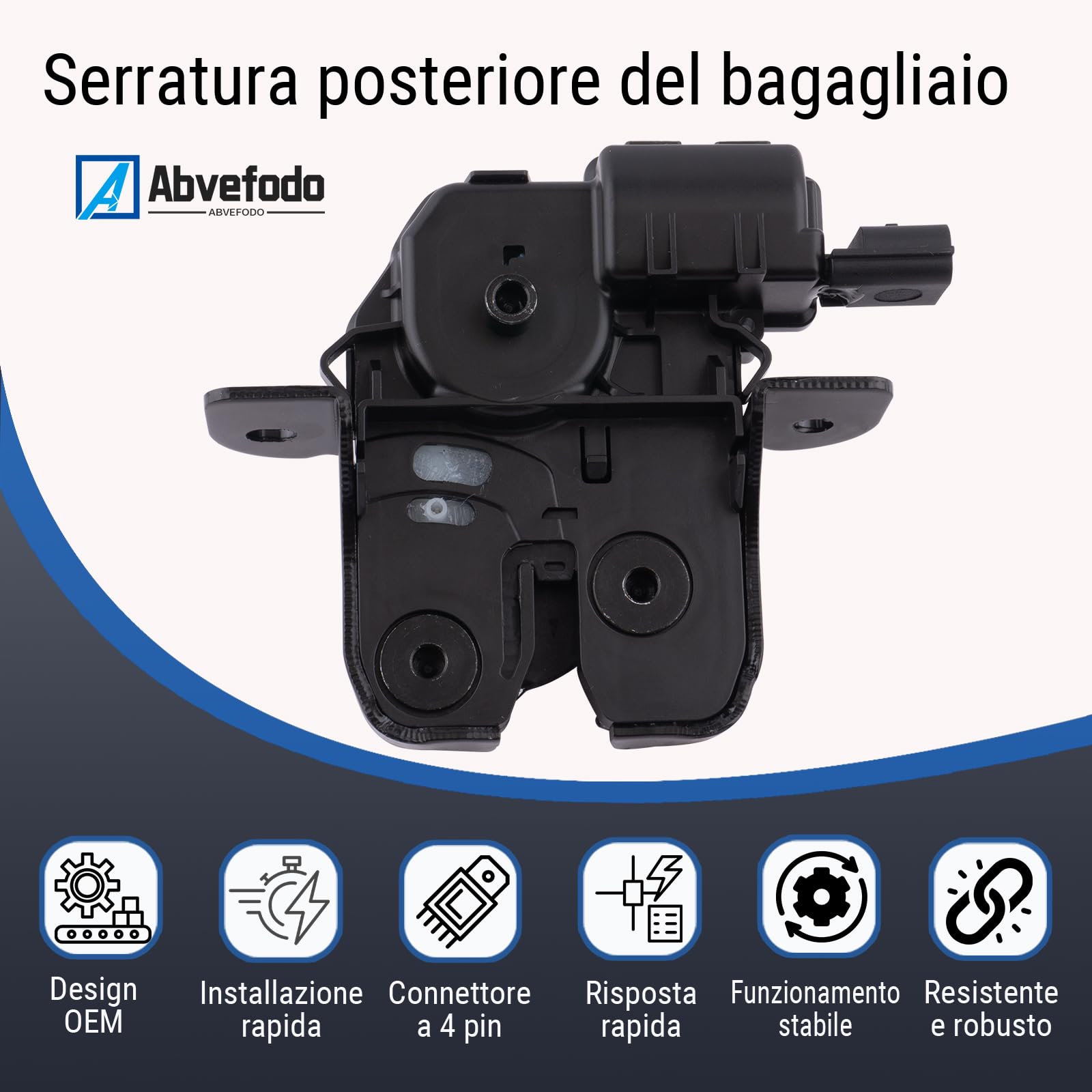 846300003R Attuatore Chiusura Portellone Posteriore Compatibile con Renault, Dacia & Nissan