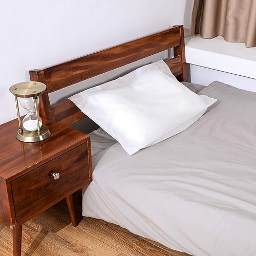 Miniatura 6 de Oudain Fundas de almohada desechables, 20 unidades, blancas, 32 x 20 pulgadas, tela no tejida