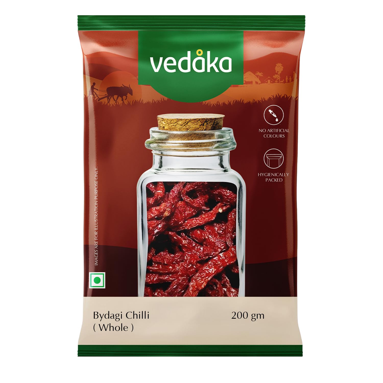 Amazon Brand - Vedaka Bydagi Chilli, 200g