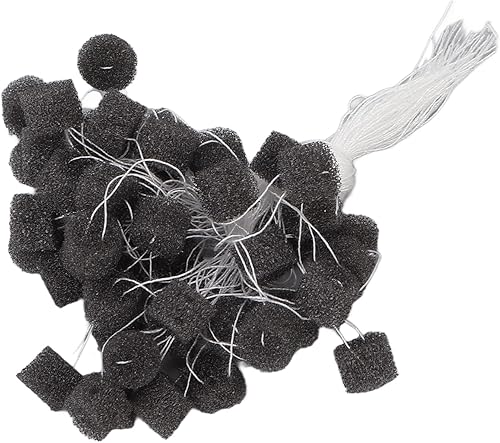 50 esponjas para audífonos, barrera auditiva, tapones para los oídos de espuma, accesorios para audífonos con cable (negro)