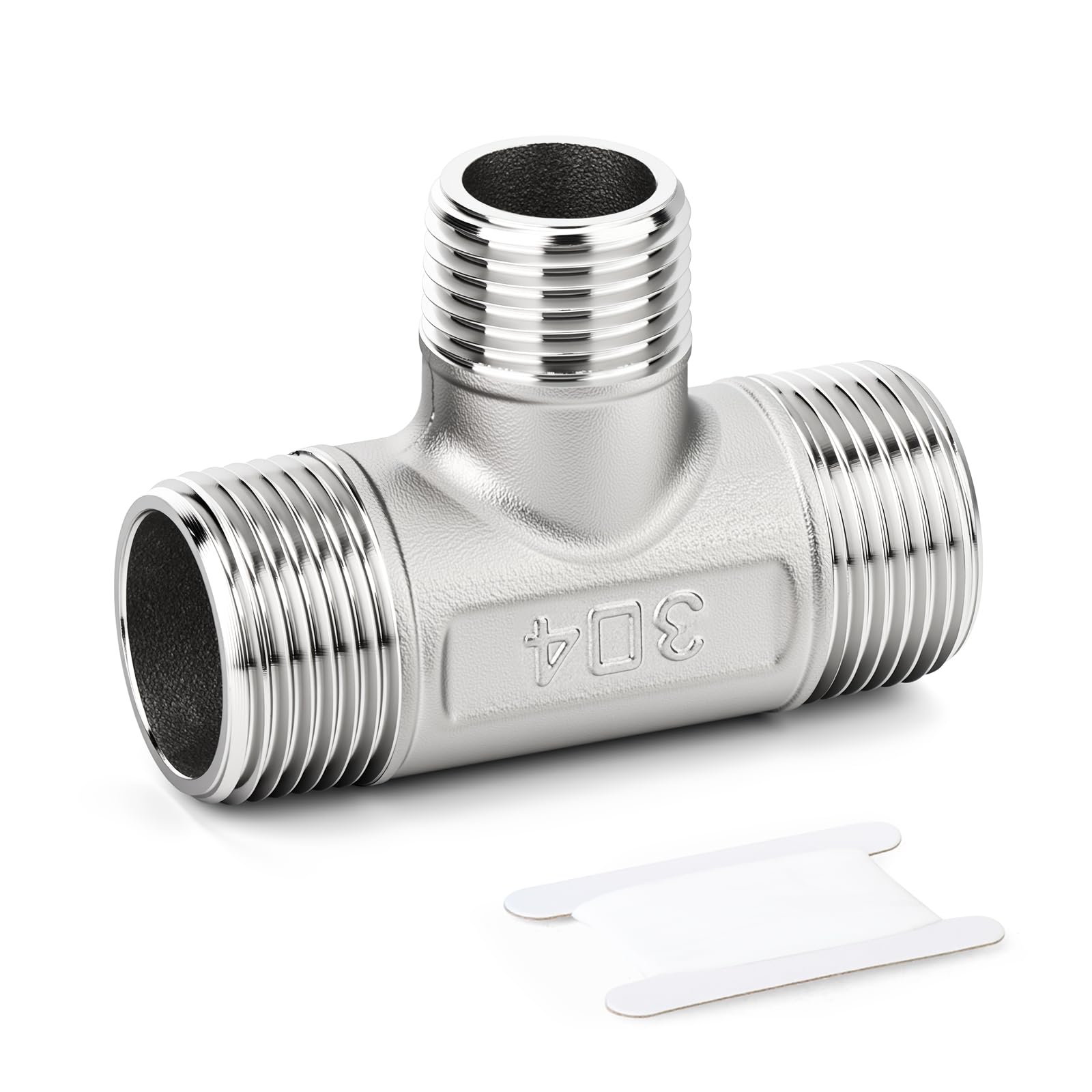 Raccord en T 32 25 acier inoxydable 304 mâle adaptateur 3 voies tuyau air carburant gaz