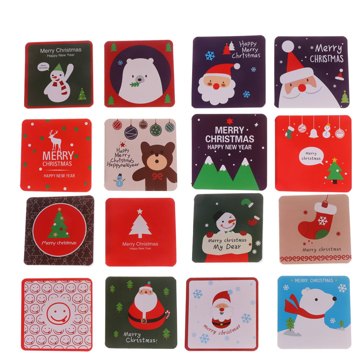 NUOBESTY 144stücke Kleine Weihnachtskarten Bemalte Segenswünsche Kreative Festtagsgrüße als Geschenk oder Grußkarte Geeignet für Familie und Freunde