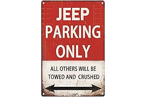Jeep Signs Metal Vintage Wall Decor for Boys