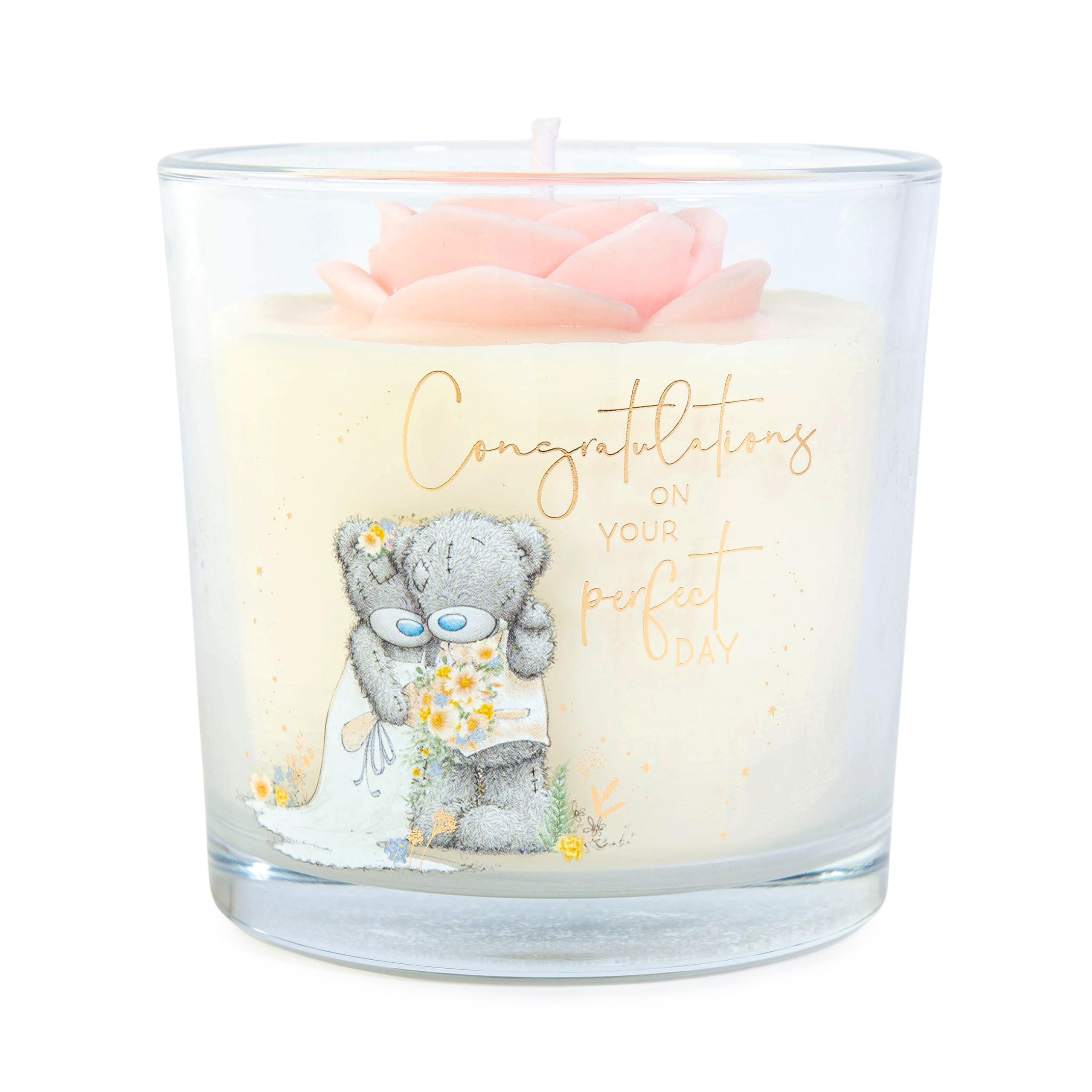 Me to You Tatty Teddy Wedding Day Congratulations Candle Gift - Official Collection