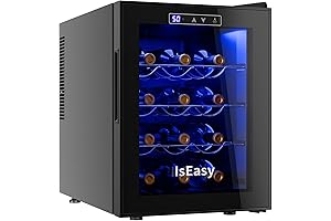 IsEasy 12 Bottle Wine Fridge: Compact and Elegant Wine Storage Solution