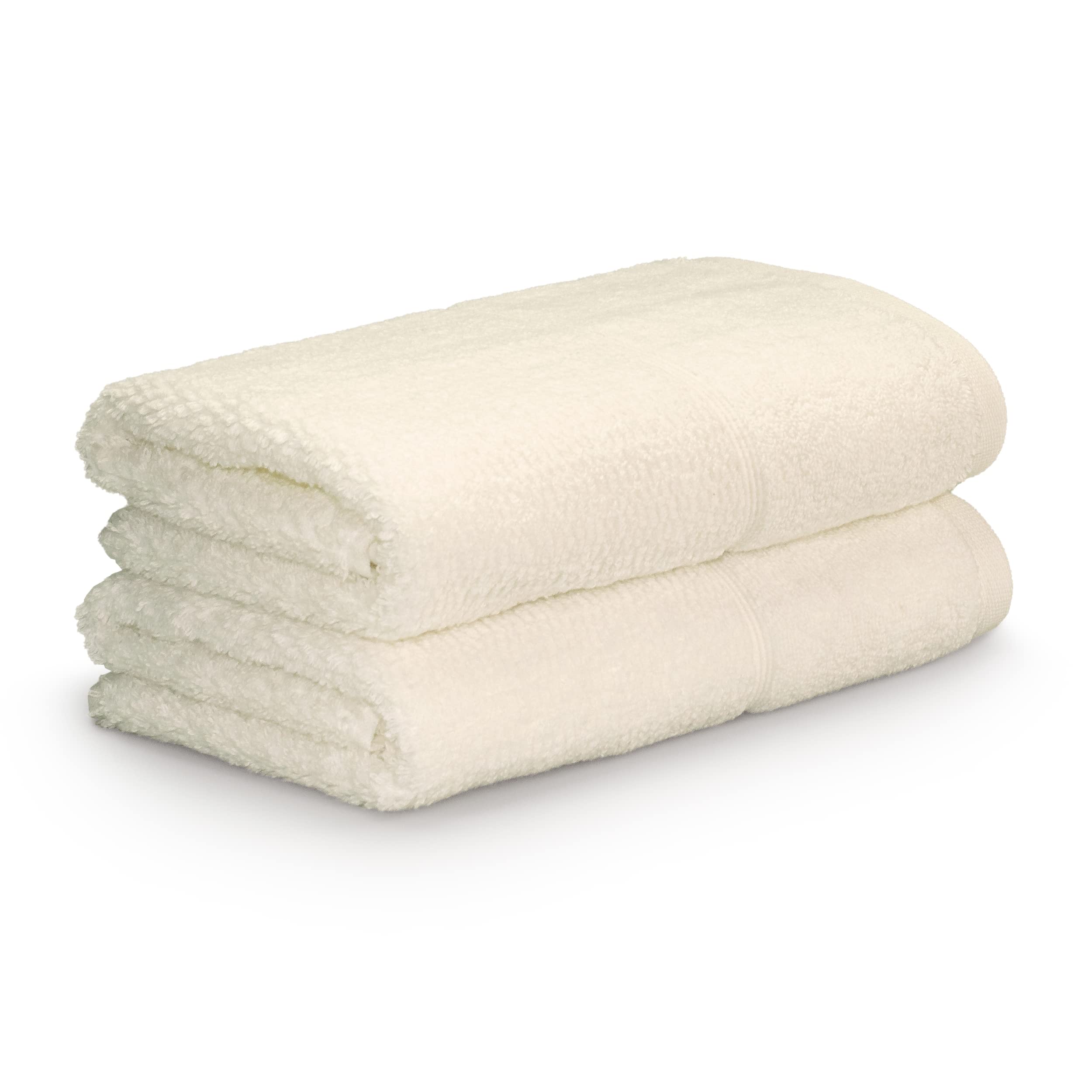 Frottana Pearl hand towel 50 x 100 cm made of 100% cotton, ivory 2er set
