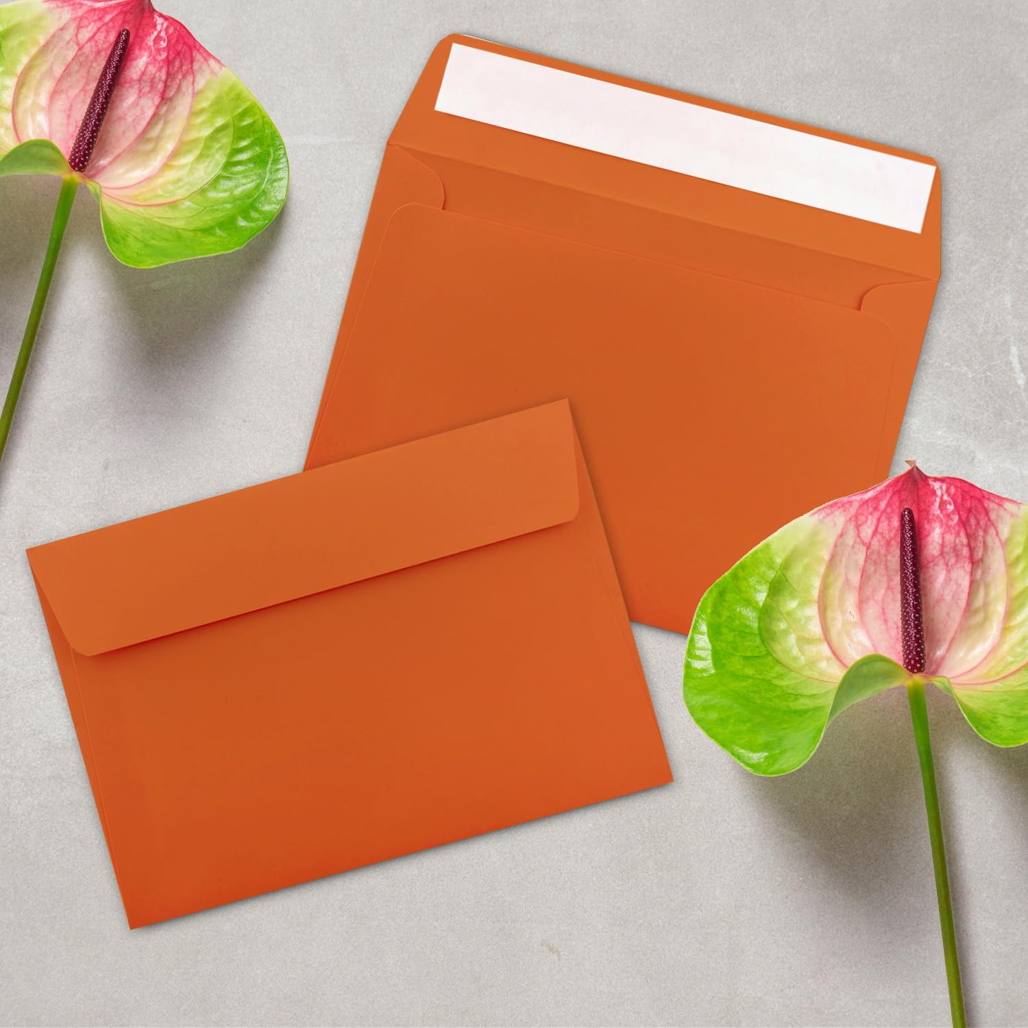 400 buste per lettere, formato DIN C6, 11,4 x 16,2 cm, con chiusura adesiva, senza finestra, Natale, biglietti di auguri e inviti, per carta A6 e A4