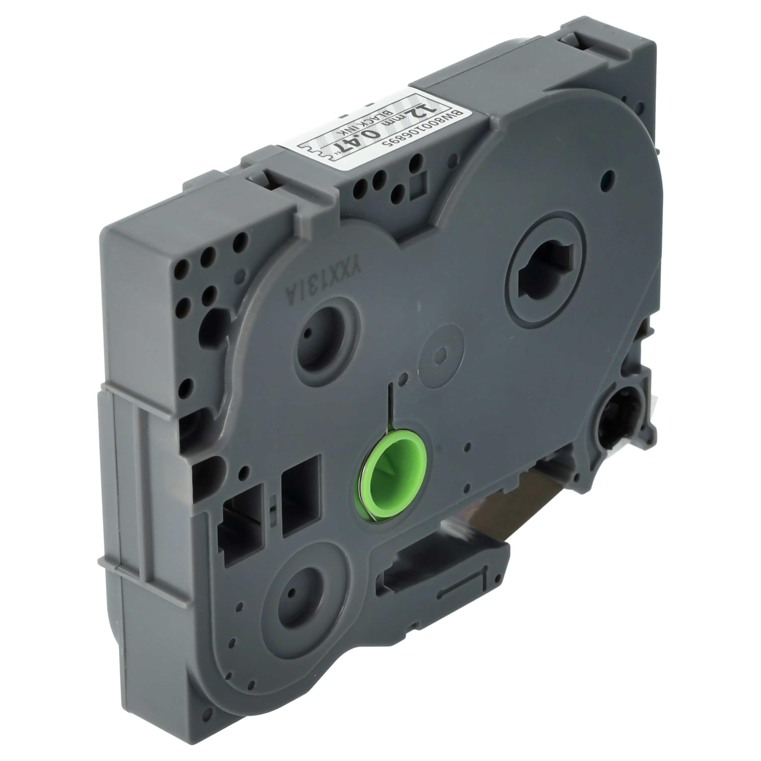 vhbw 5 x kaseta z taśmą do etykiet Brother GL H105, 100, 200, H100, 8 m x 12 mm, kolor czarny na przezroczystym