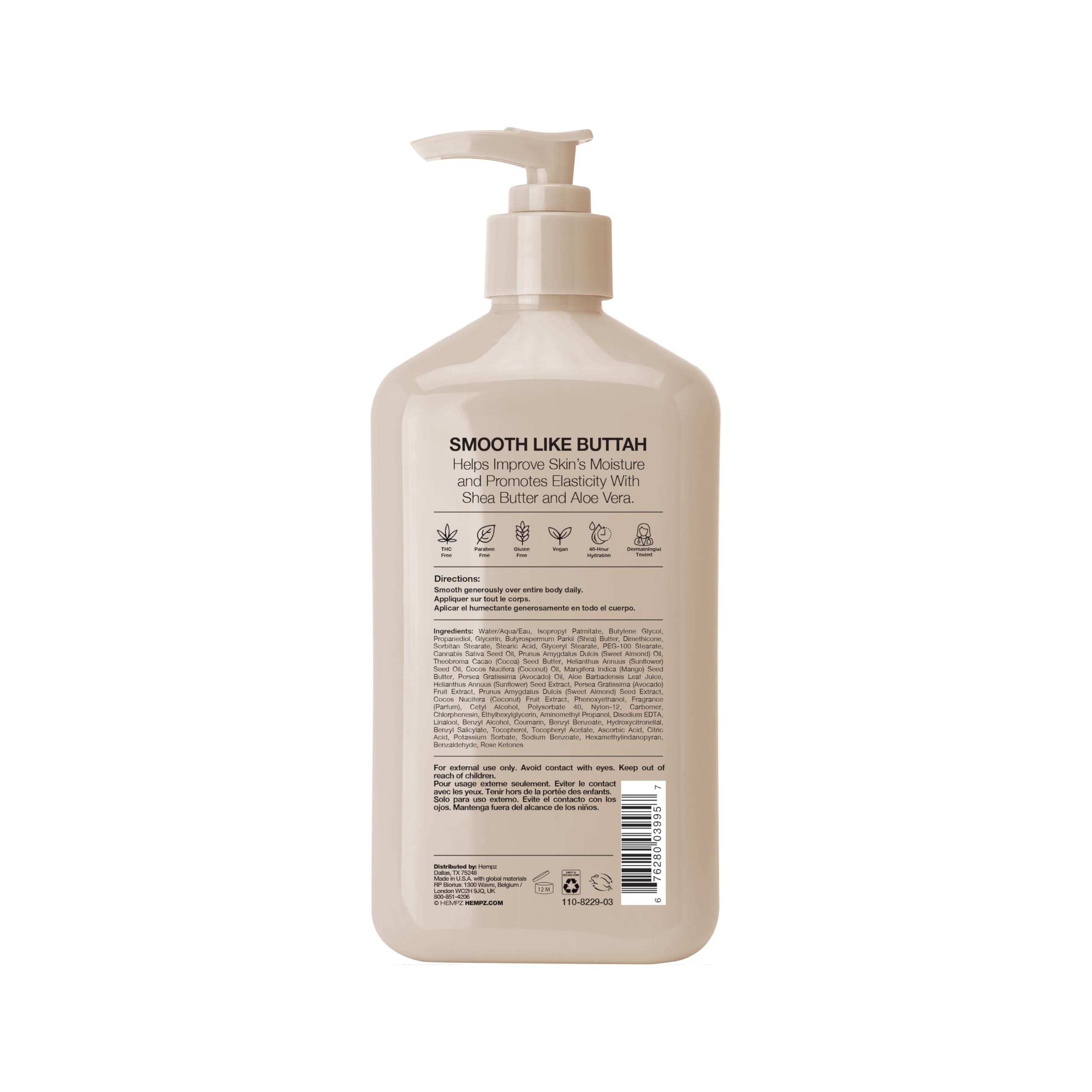 Amazon.com : HEMPZ Koa & Sweet Almond Herbal Body Moisturizer for