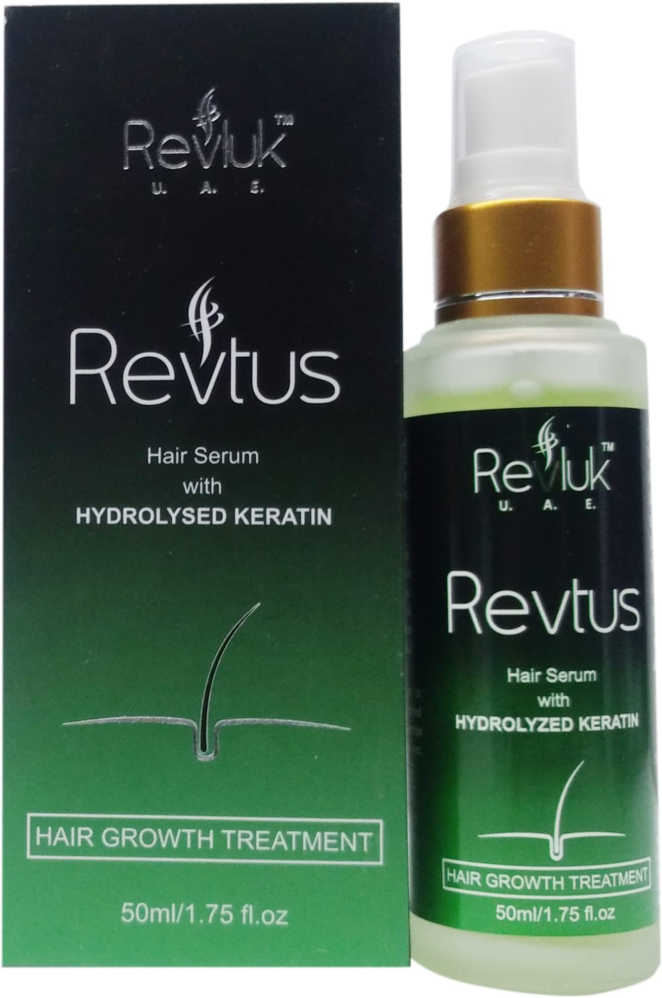 Revluk -Revtus Hair Serum with Hydrolyzed Keratin | Total Hair Growth Solution | 50ml