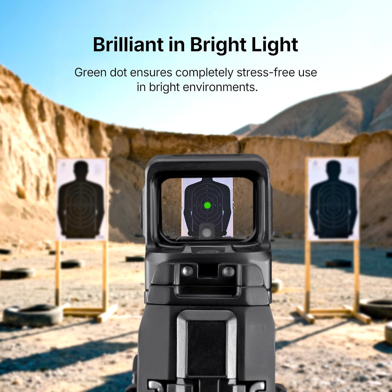 EM1 Enclosed Red & Green Dot Sight with MOS/RMR to RMSc Adapter Plate, 6/2 & 32 MOA Multi Reticle Micro Reflex Sight for Pistol, RMSc/K Footprint Compatible, Parallax-Free (Black & FDE)