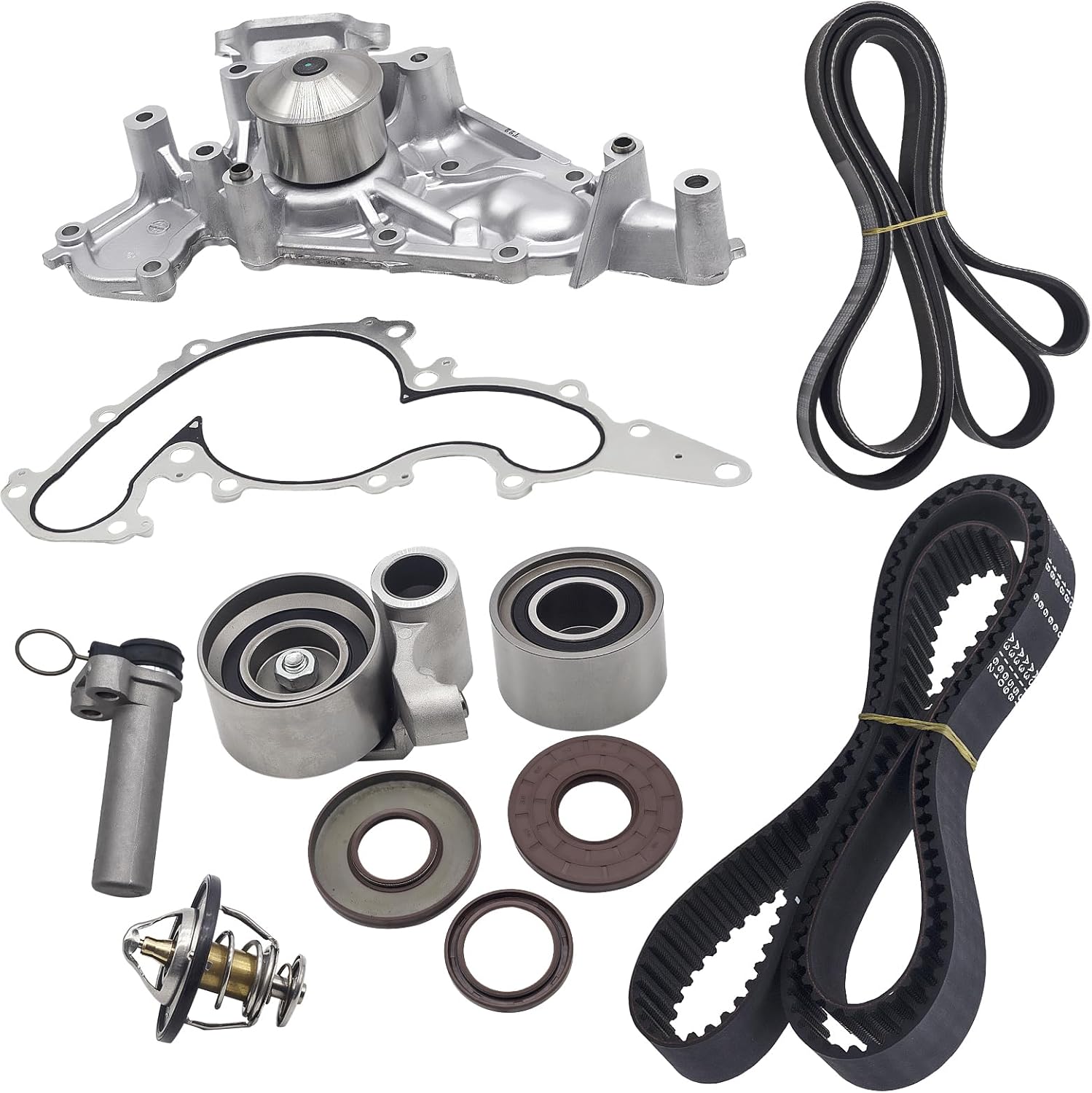 HANSHUO Timing Belt Kit with Water Pump （11 parts) for
