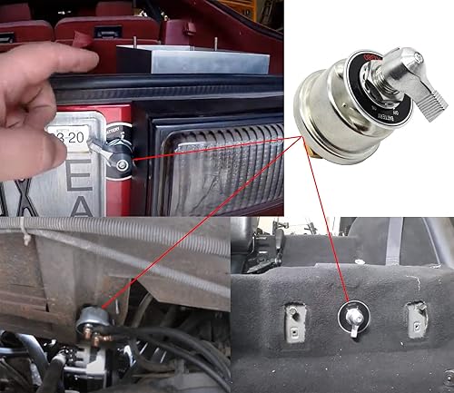 Miniatura 6 de Interruptor de desconexión de batería para vehículos, 300A, para batería principal de 12-48 V, se adapta a la batería de corte de energía aislante