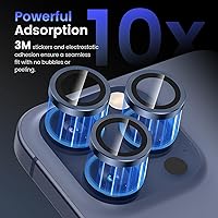 Vista 4 de Tensea Protector de Lente de Cámara Compatible con iPhone 17 Pro Max/17 Pro/15 Pro Max/15 Pro/16 Pro Max/16 Pro/14 Pro Max/14 Pro, Cubierta