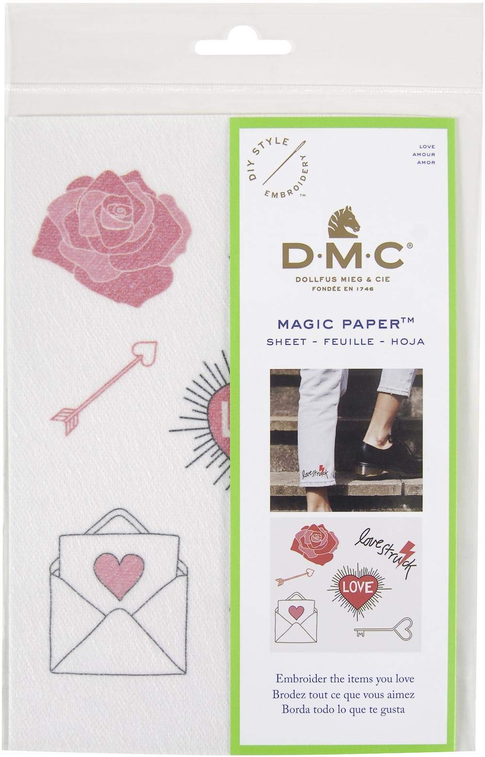 DMC Heart Love Magic Sheet A5