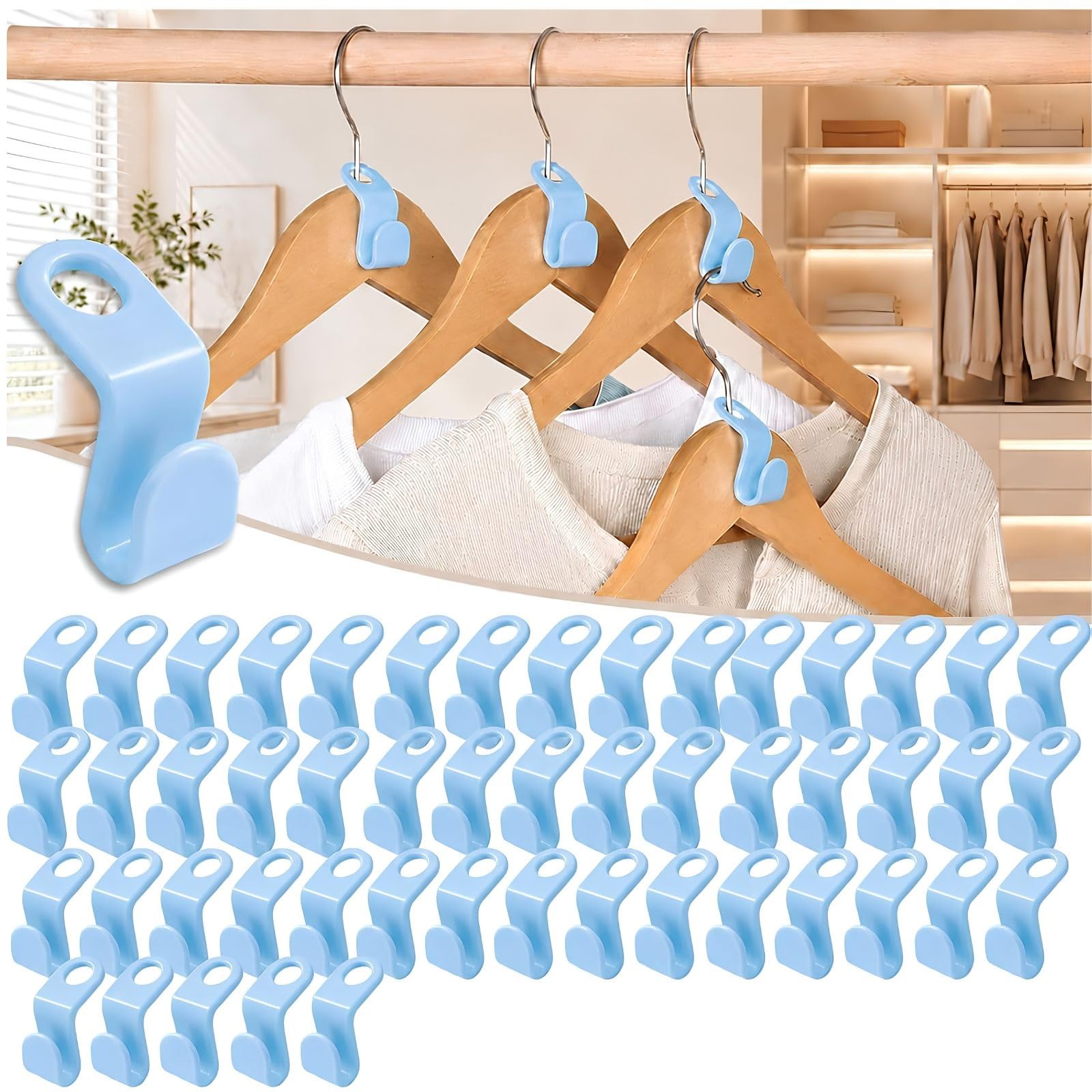 GHHZML Space Saving Hanger Connector Hooks