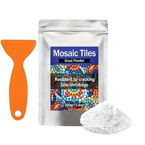 CAMUTKRY Lechada de mosaico, herramientas de azulejos de mosaico, accesorios de mosaico, esencial para lechada hecha a mano y perfecto para