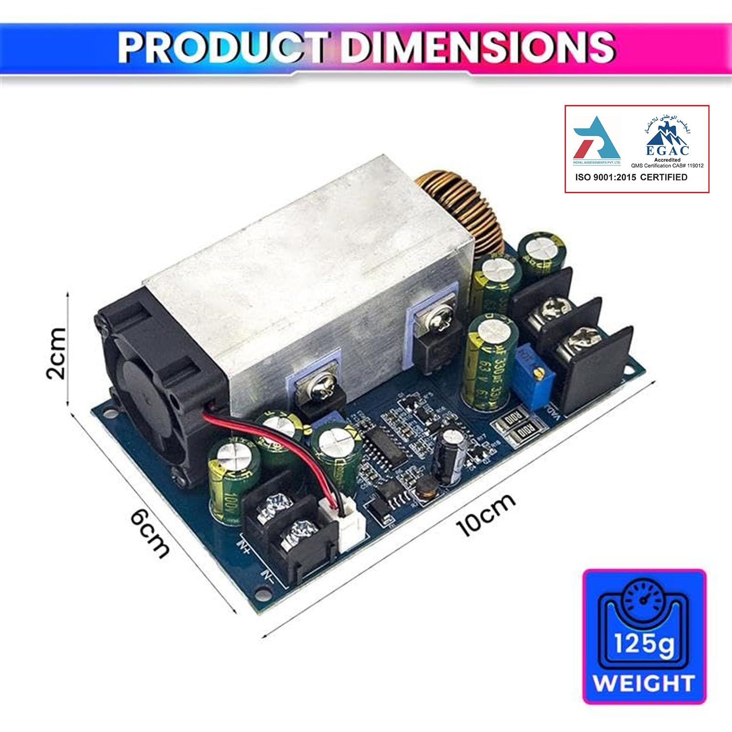amiciSolar 600W 25A Adjustable DC-DC Buck Converter — Amazon image 6