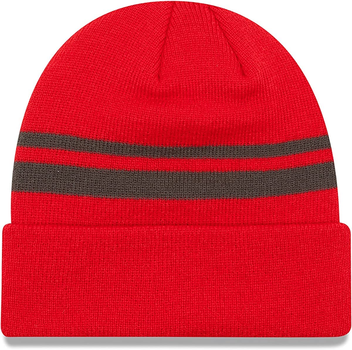 New Era Unisex-Adult NFL Official Sport Knit Classic Striped Knit Beanie Cold Weather Hat (Tampa Bay Buccaneers)