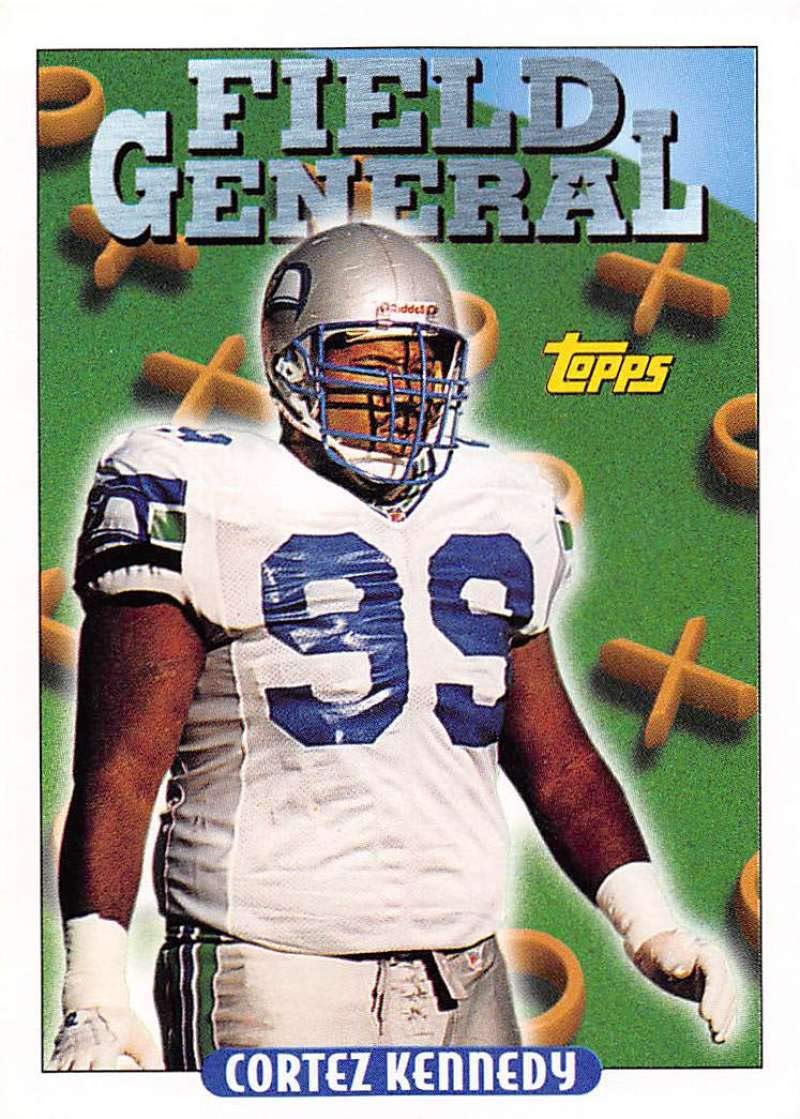 1993 Topps Football #299 Cortez Kennedy Seattle Seahawks FG Official NFL Trading Card From The Topps Company