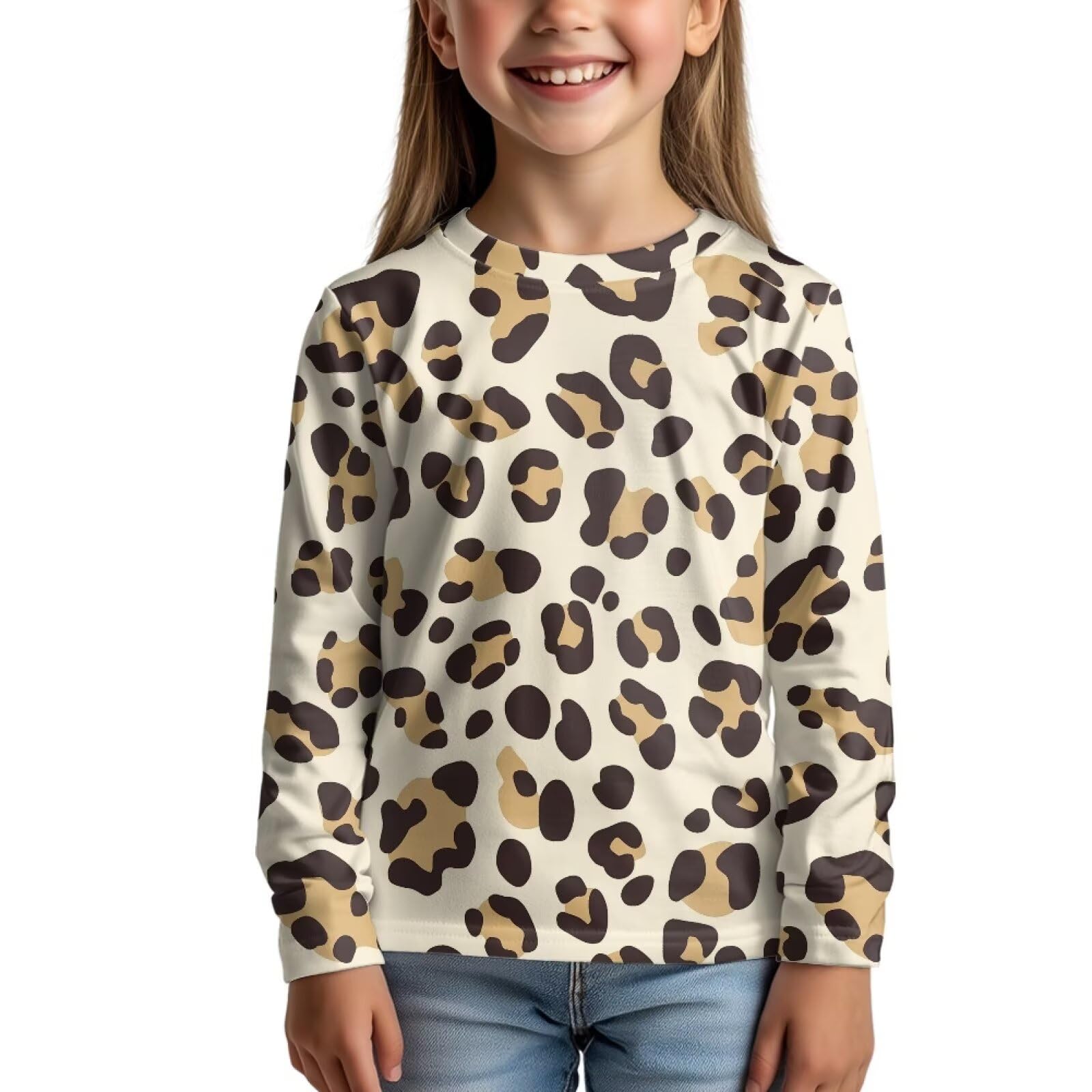 Uourmeti Girls Graphic Tees Long Sleeve T Shirts for Teens Casual Tshirts Junior Sportswear Fall Tops