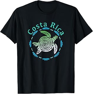 Costa Rica Tee Vintage Tribal Turtle T-Shirt