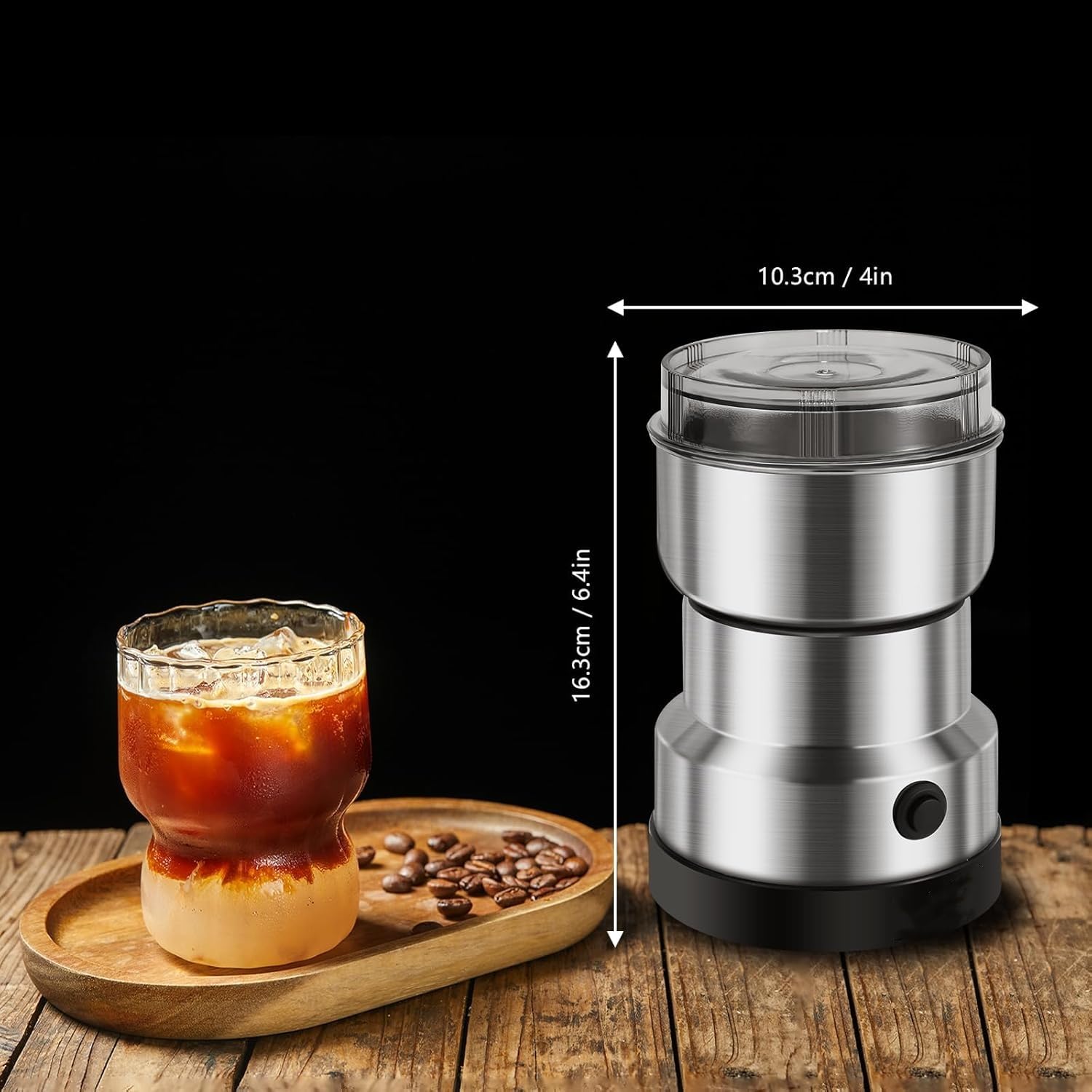 Moulin à Café Électrique Multifonction - Broyeur Acier Inox 14500rpm, 100g Capacité | Pour Graines, Épices Et Plus