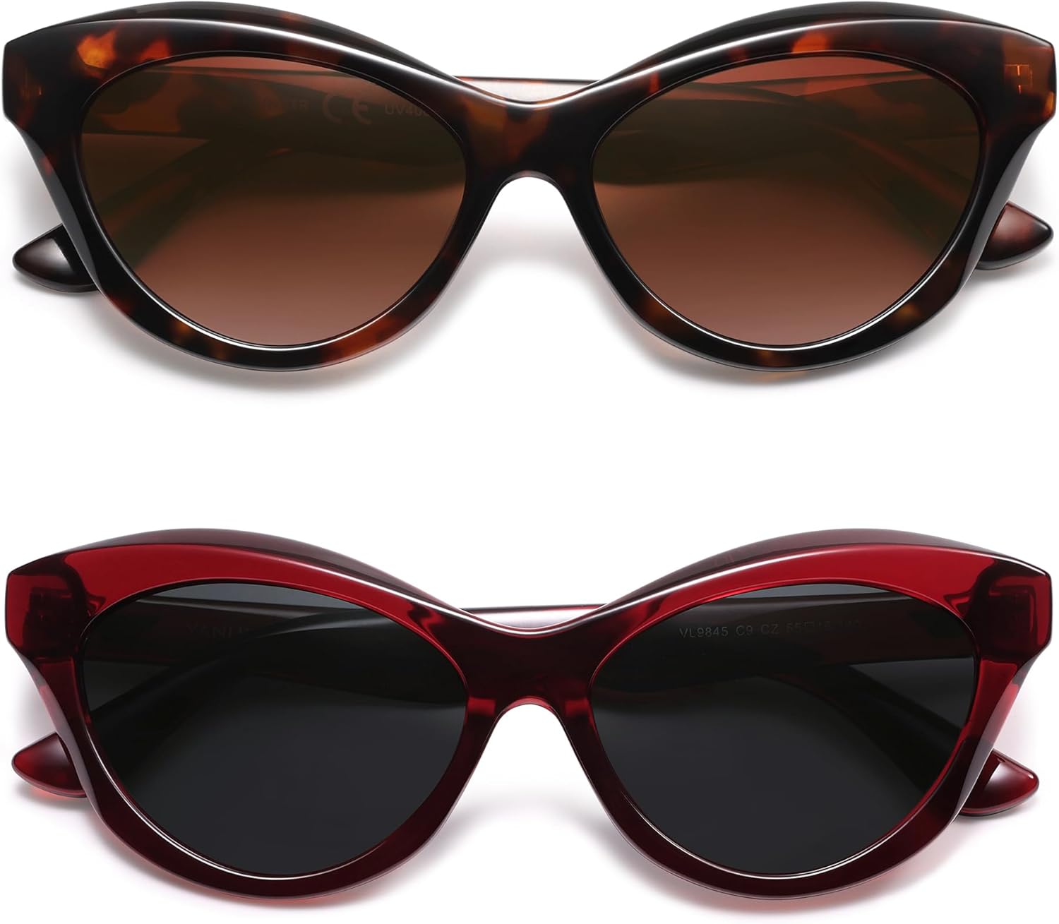 VANLINKER Retro Cat Eye Sunglasses for Women Polarized Vintage Cateye Shades VL9845