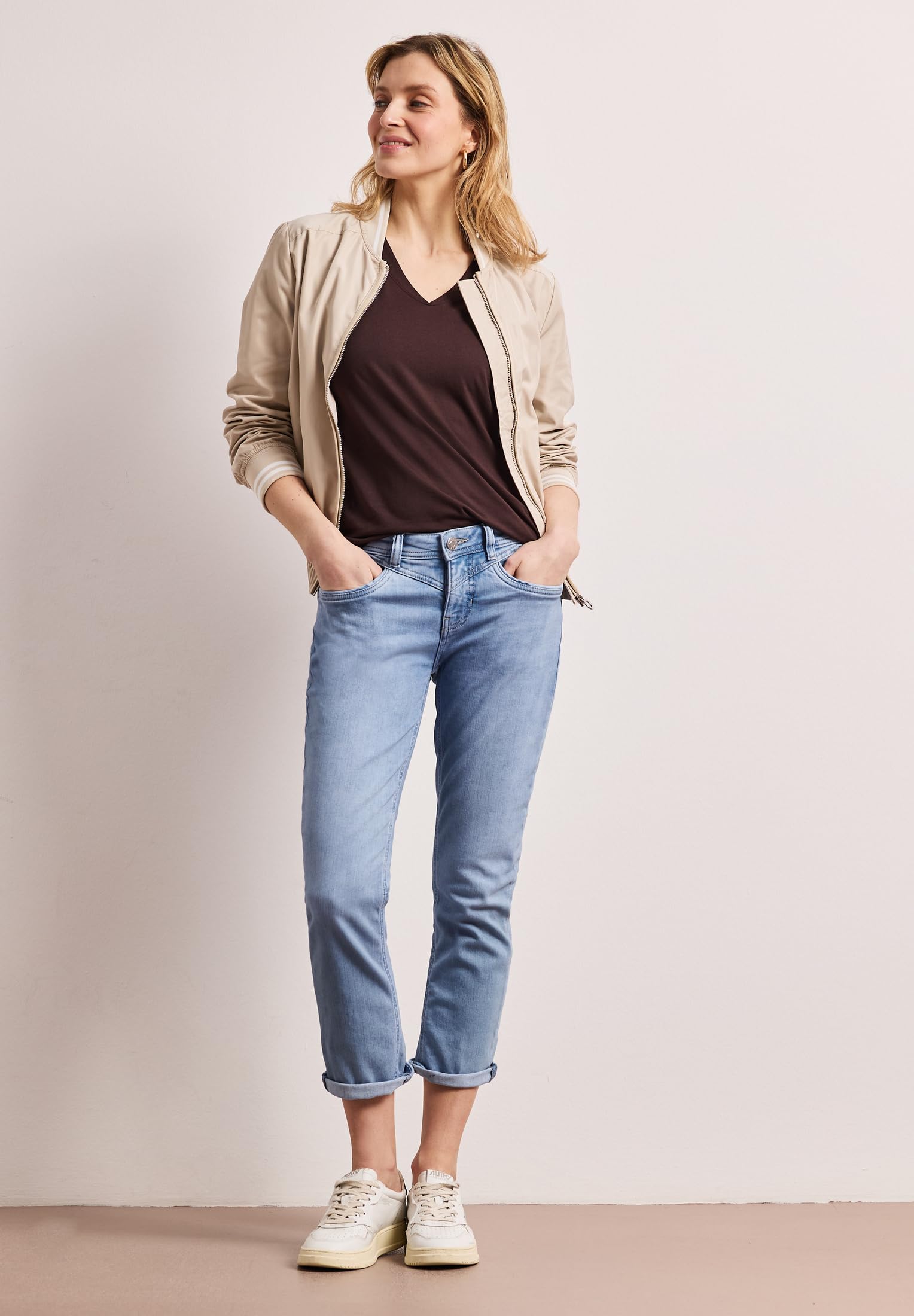 Street One Damen 7/8 Slim Leg Jeans im Casual Fit 3818210