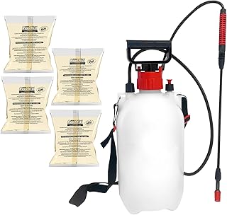 WeedBlast RootKill Glyphosate Weedkiller 4 x 100 ml Concentrated Sachets with 5 L General Garden Sprayer