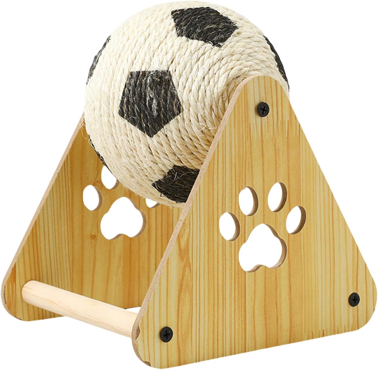 Vertical Kitten Scratch Toy – Cat Scratching Ball | Cats Football Design Exercise Wheel | NailFiling Medium Large Small Breed | Footballs Designs Nail Filing Tool For Training Self Entertainment
