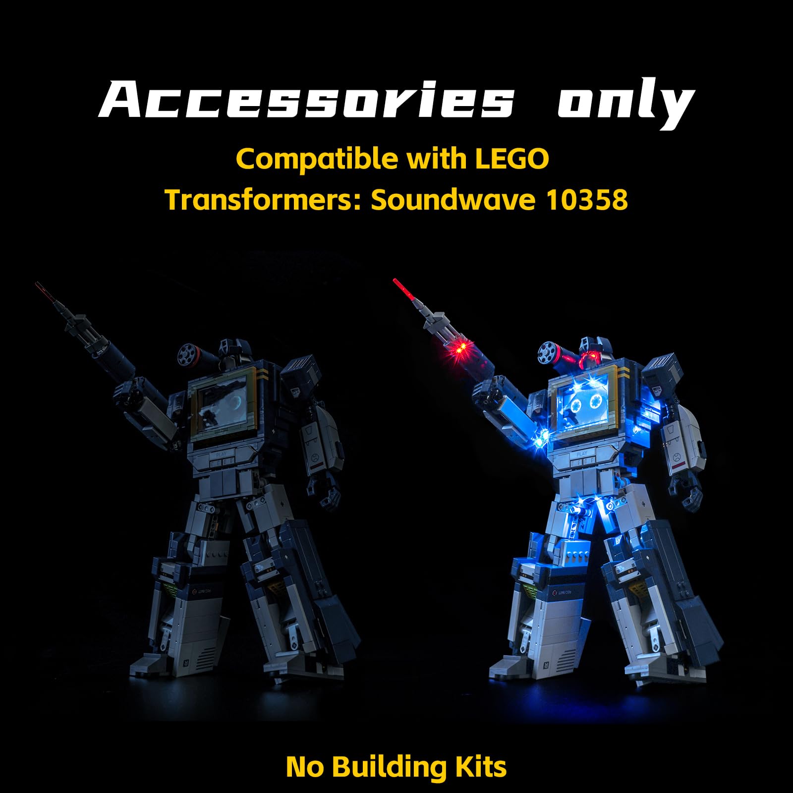 Light Kit Compatible with Lego 10358 T ransformers: Soundwave (No Model) - Image 3