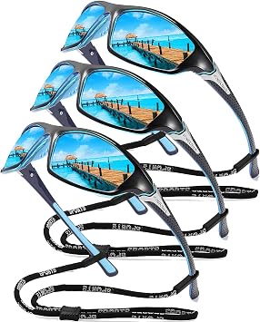 FAGUMA Sports Polarized Sunglasses For Men Cycling Driving Fishing UV400 Protection