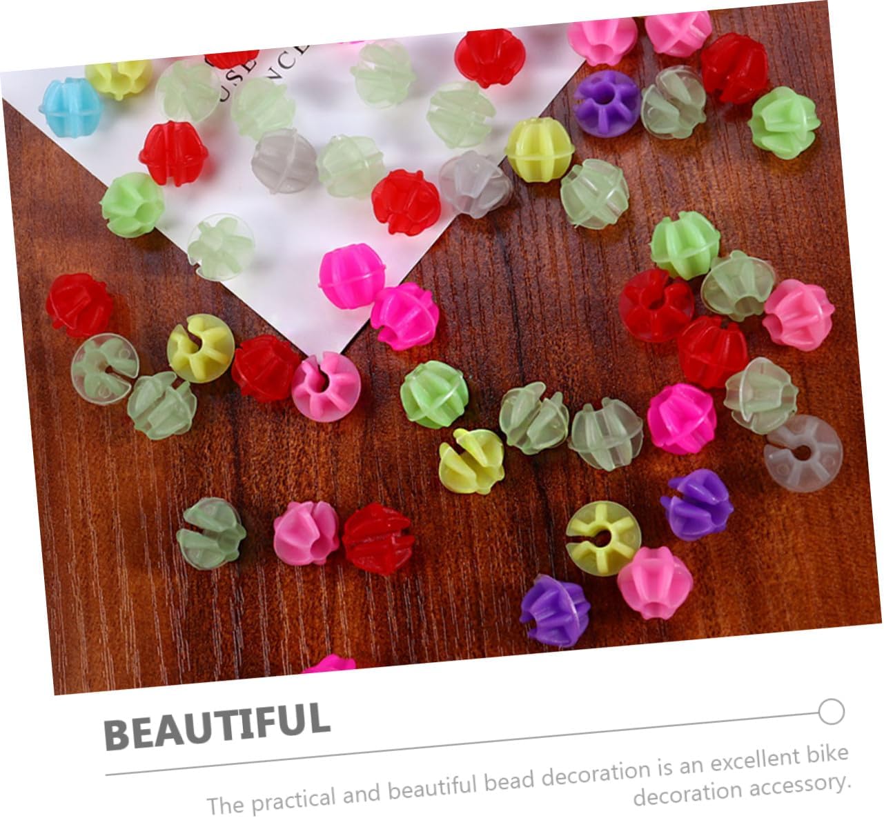 180pcs Plastic Bike Spoke Beads Wheel Decorations Easy to Install Bicycle Spoke Decor Accessories for Stylish Bike